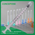 1ml Luer Lock Medical Syringe with 3 Part